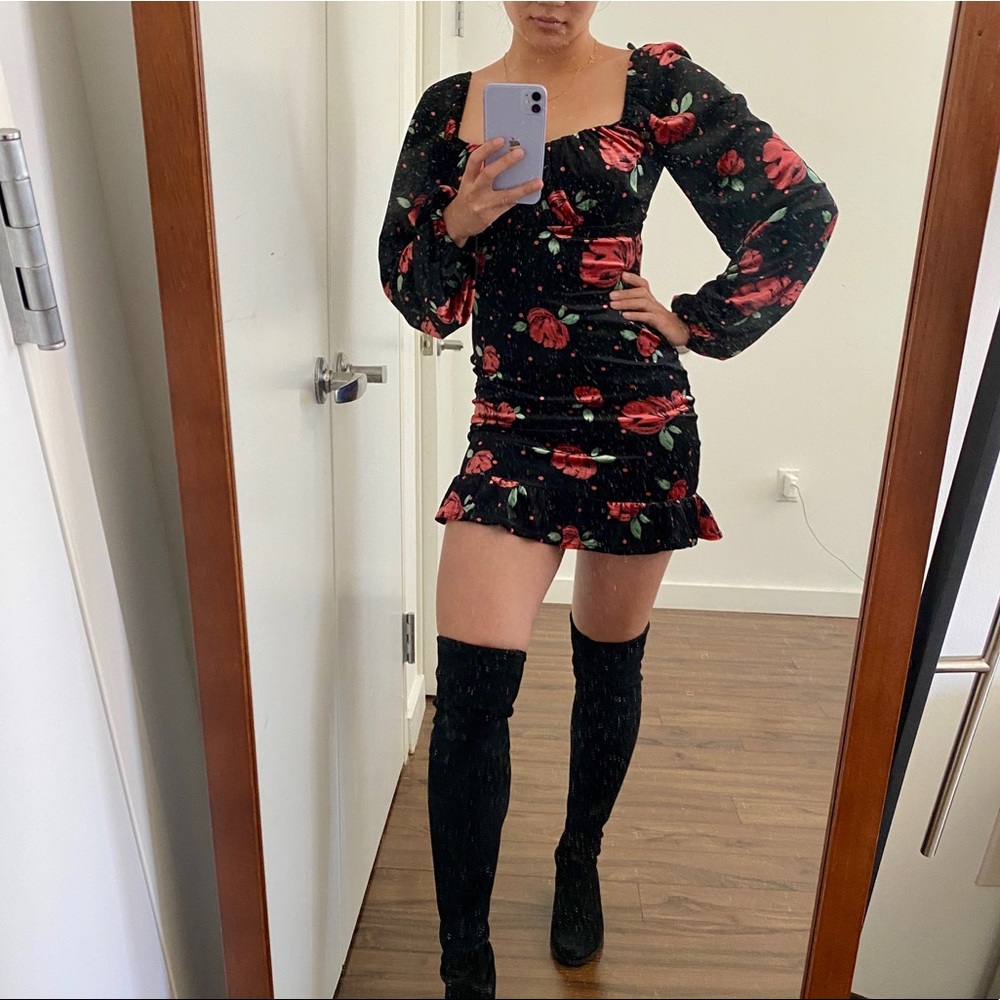 Forever 21 velvet mini dress